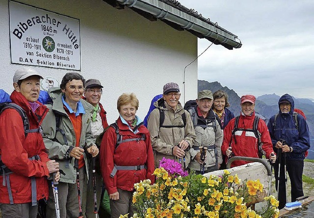 Die Seelbacher Wandergruppe auf der Biberacher Htte.   | Foto: Privat