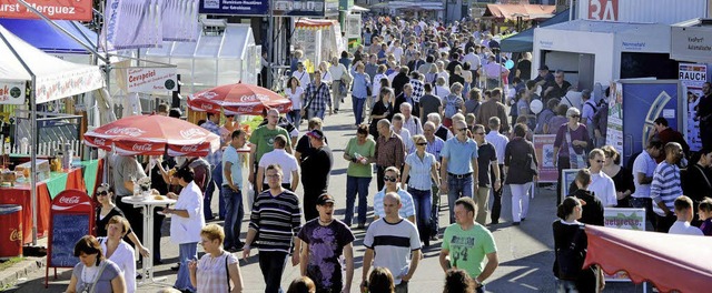 Die Oberrheinmesse in Offenburg hat nach wie vor groe Anziehungskraft.  | Foto: messe