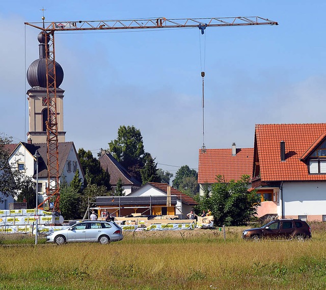 Fr Kappel das vorerst letzte Baugebiet: Obergarten III am Ostrand des Ortes.  | Foto: Klaus Fischer