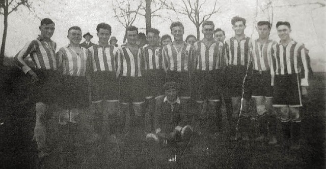 Die Fuballmannschaft der DJK Nordweil des Jahres 1931 .....  | Foto: repro: Reiner Merz