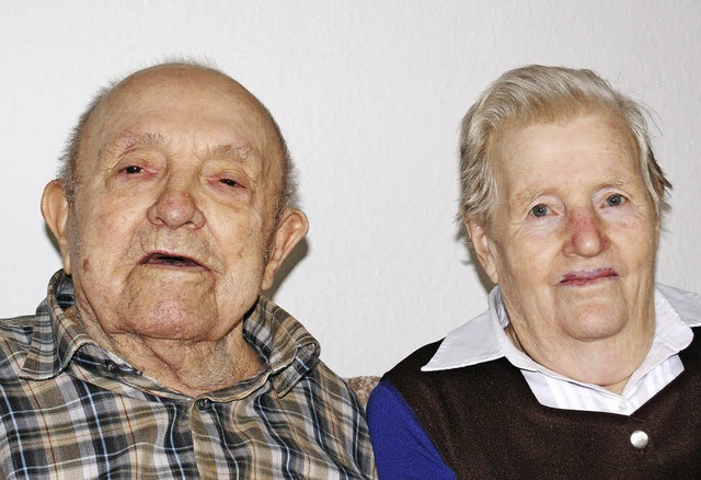 Johann und Frieda Rapp feiern heute in Oberweier diamantene Hochzeit.  | Foto: Ulrike Le Bras