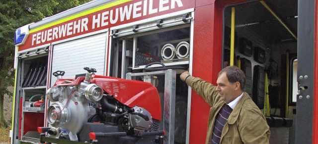 Die Brger von Heuweiler bekommen ein neues Rathaus und ein neues Feuerwehrauto  | Foto: Andrea Steinhart