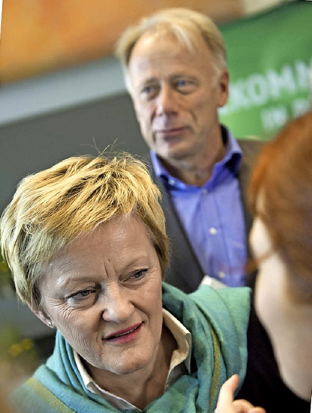 Zwei prgende Grne treten ab: Renate Knast und Jrgen Trittin   | Foto: DPA/AFP