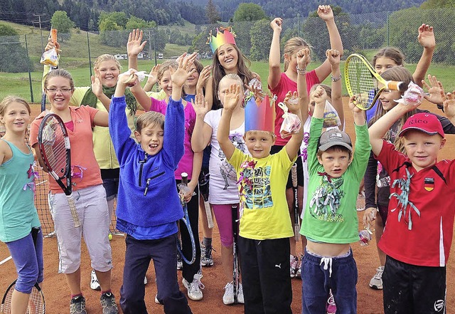 Zum Saisonabschluss hat der Tennisclub...r Kinder ausgetragen. Stephan Dietsche  | Foto: Stephan Dietsche