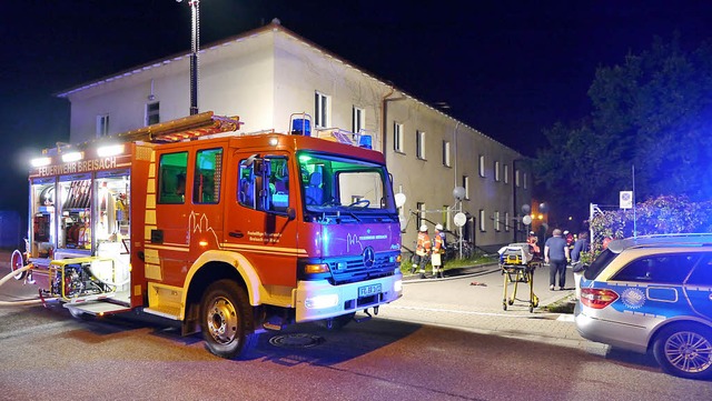 Die Breisacher Feuerwehr hatte den Bra...lssser Allee schnell unter Kontrolle.  | Foto: patrick kerber