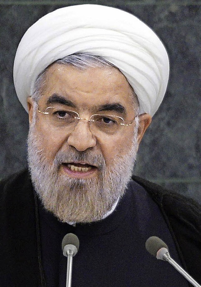 Ruhani vor der UNO   | Foto: AFP