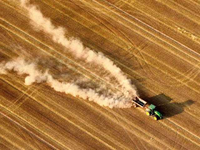 Die Landwirte im Osten mit groen Flc...fitieren von der jngsten Agrarreform.  | Foto: dpa