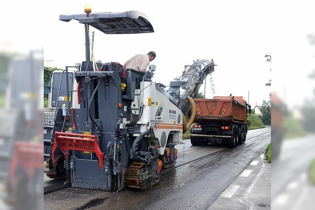 Die Belagsarbeiten haben begonnen