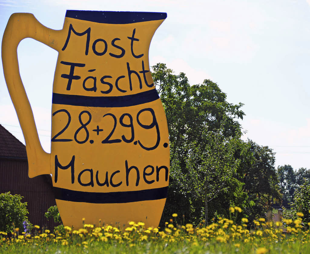 Mauchen feiert erstes Kürbis und Mostfest Kollektive Badische Zeitung