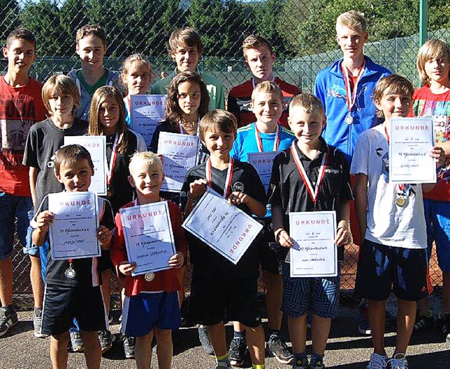 Die besten Tenniscracks aus Rickenbach  | Foto: kirsten lux