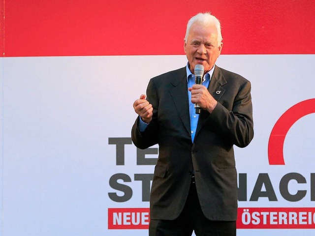 Neu auf der politischen Bhne: Frank Stronach   | Foto: AFP