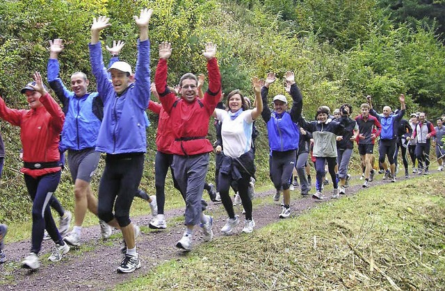 Gute Stimmung beim Majoratswaldlauf.   | Foto: privat