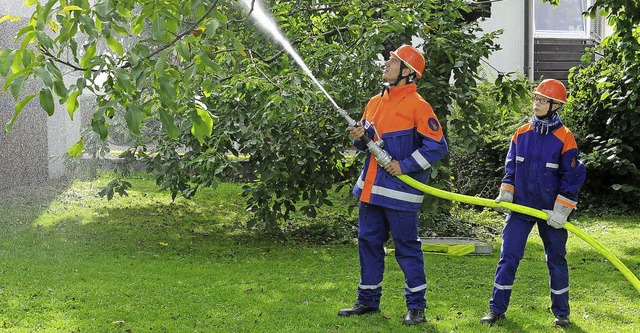 Wassermarsch bei der Herbstbung der Jugend.   | Foto: Wolfgang Knstle