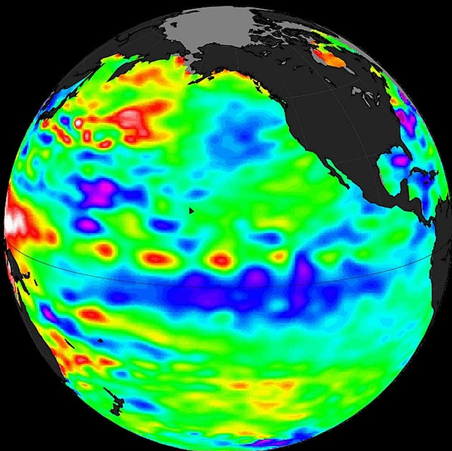 La Nia, das Wetterphnomen im Pazifik...st in &#8194;&#8194;den Ozean gelangt.  | Foto: nasa