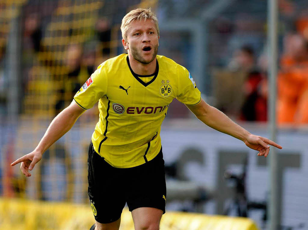Jakub Blaszczykowski erhhte auf 5:0 fr Borussia Dortmund.