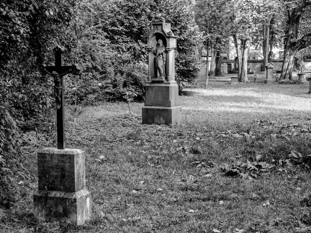 Der Alte Friedhof in Freiburg strahlt eine ganz besondere Atmosphre aus.