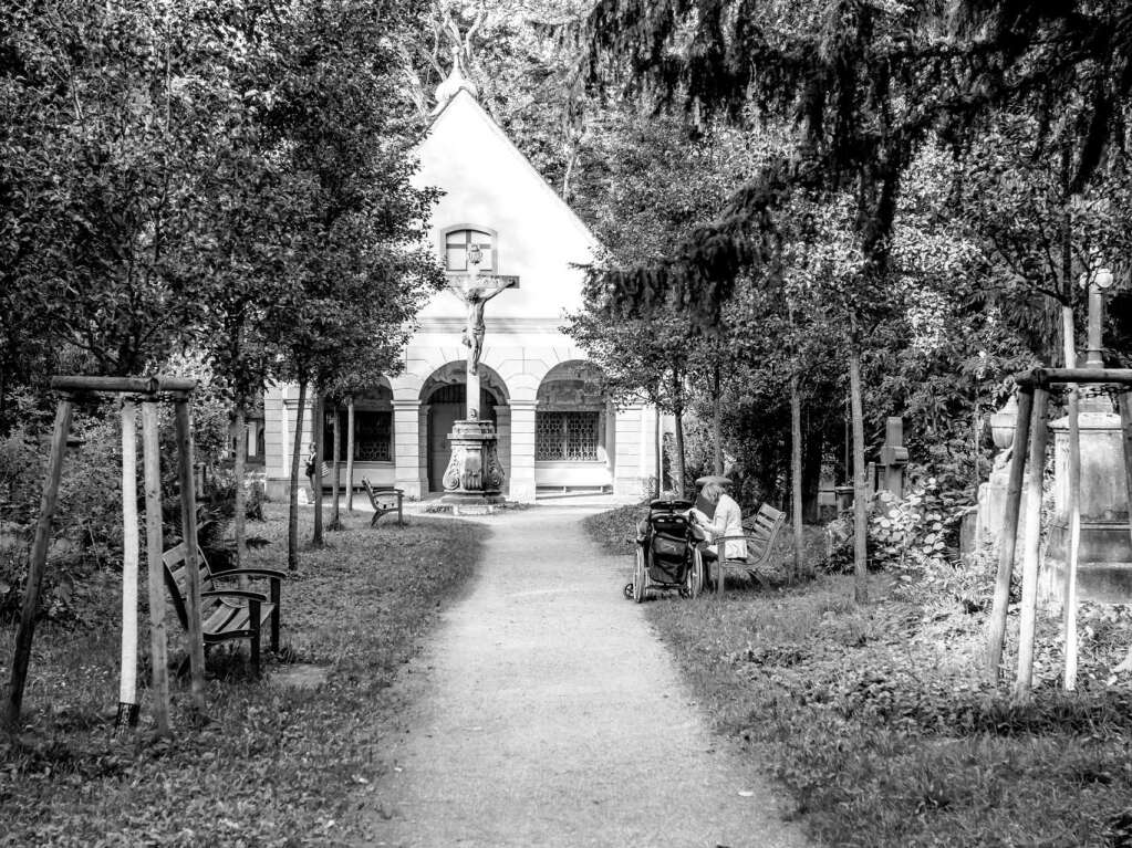 Der Alte Friedhof in Freiburg strahlt eine ganz besondere Atmosphre aus.