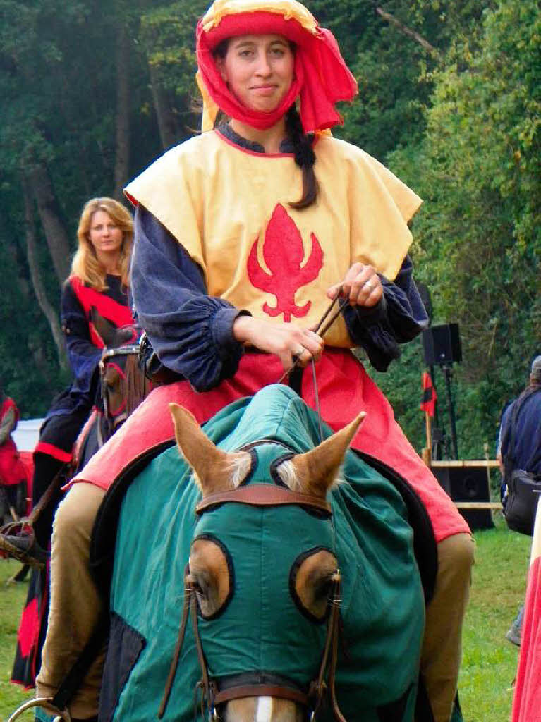 Mittelalterspektakel auf Schloss Hohenlupfen: Ein Ritter kehrt heim.