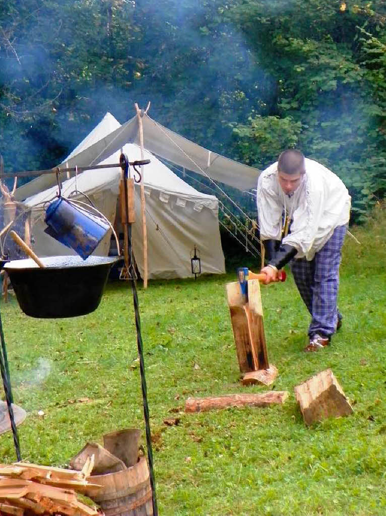 Mittelalterspektakel auf Schloss Hohenlupfen: Ein Ritter kehrt heim.