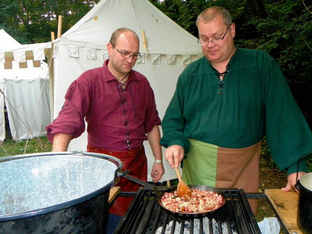 Mittelalterspektakel auf Schloss Hohenlupfen: Ein Ritter kehrt heim.