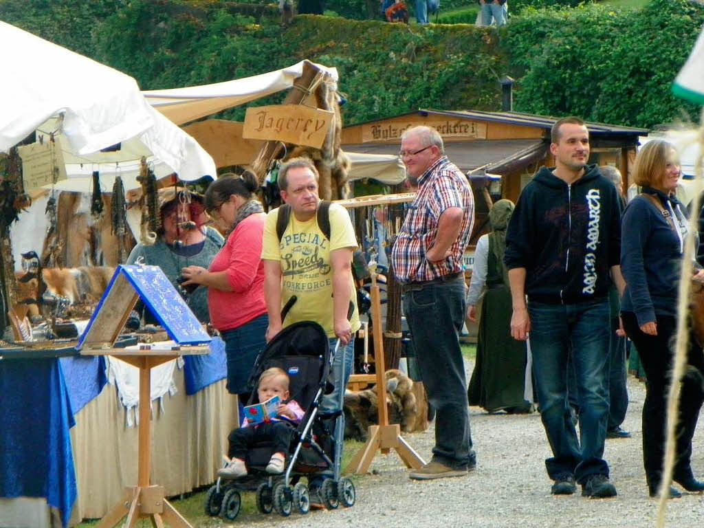 Mittelalterspektakel auf Schloss Hohenlupfen: Ein Ritter kehrt heim.