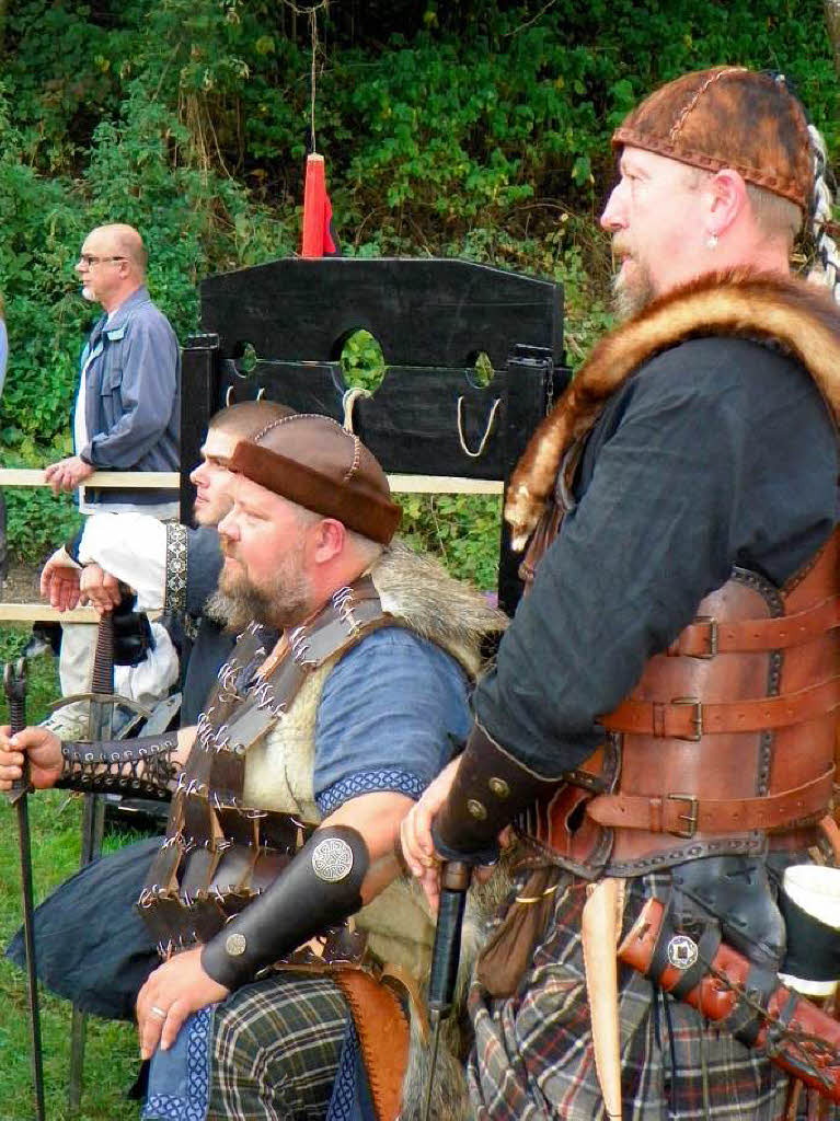 Mittelalterspektakel auf Schloss Hohenlupfen: Ein Ritter kehrt heim.