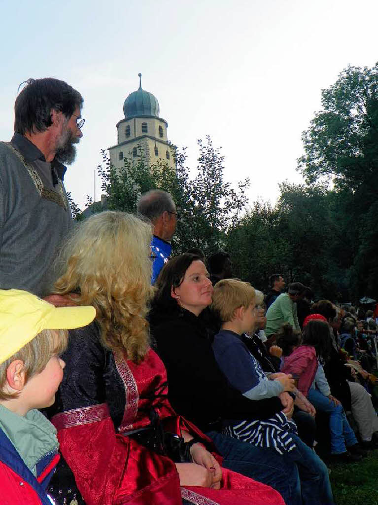 Mittelalterspektakel auf Schloss Hohenlupfen: Ein Ritter kehrt heim.