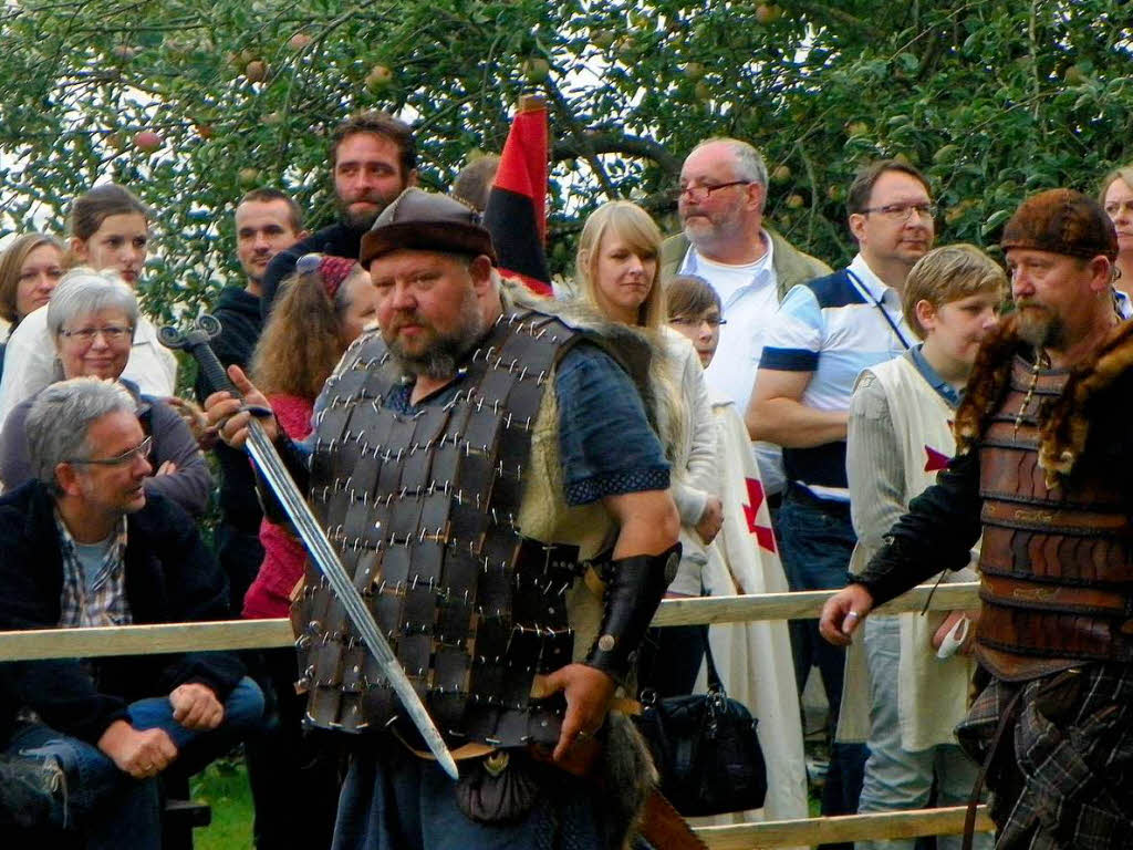 Mittelalterspektakel auf Schloss Hohenlupfen: Ein Ritter kehrt heim.