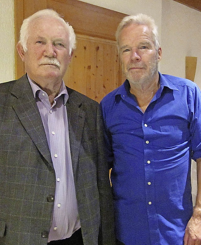 Xaver Schwbl und Eberhard Mller (von links)  | Foto: Steinebrunner