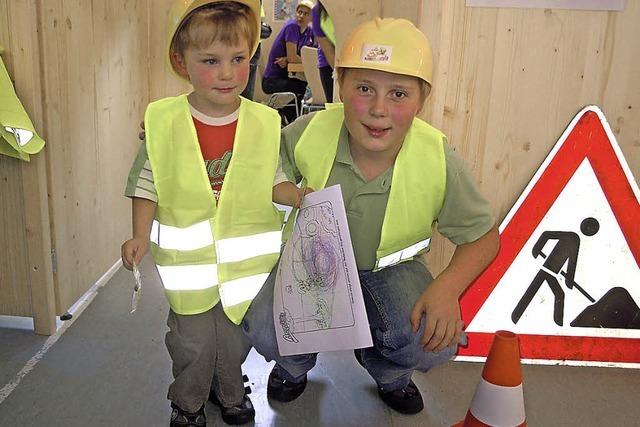 Evonik bietet eine Baustelle fr Kinder