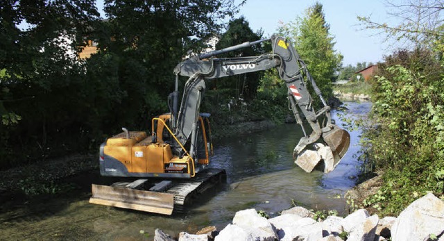 Ufersanierung des Mhlbachs in Ottenheim  | Foto: Martin Frenk