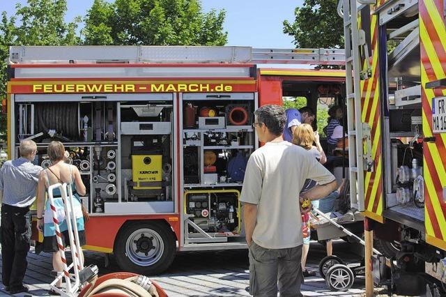 Wei-blaue Feier bei der Feuerwehr