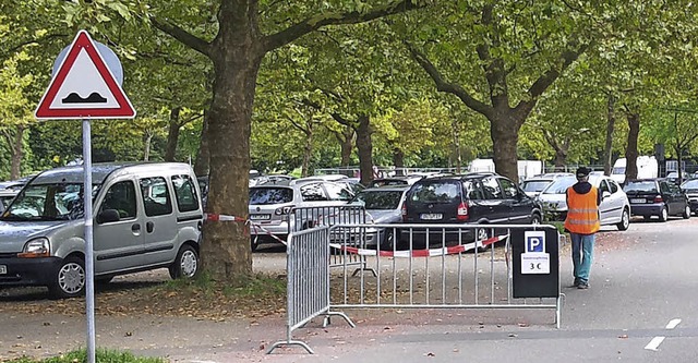 Zu Zeiten der Oberrheinmesse kostet da...Pchter darf den Platz bewirtschaften.  | Foto: Seller