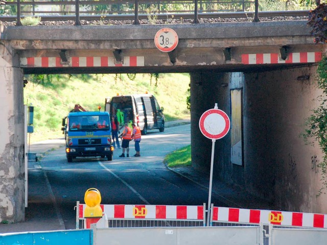 Am 11. Oktober sollten Abriss und Neub...ch nun ist der Spatenstich verschoben.  | Foto: Hannes Lauber