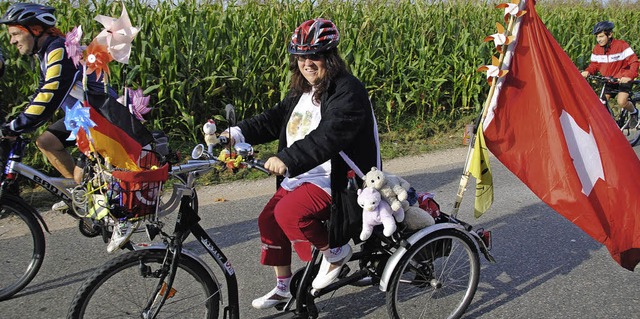 Bei der Tour de Hieber sind auch Fahrr...iss nicht optimal ausgestattet sind.    | Foto: Sedlak