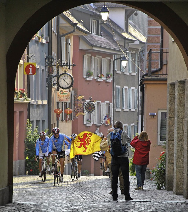 Nach 1111 Kilometern kamen die deutsch...urden standesgem in empfang genommen  | Foto: Ralph Fautz