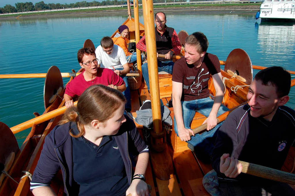 Die Jungfernfahrt des Wikingerbootes aus Kappel.