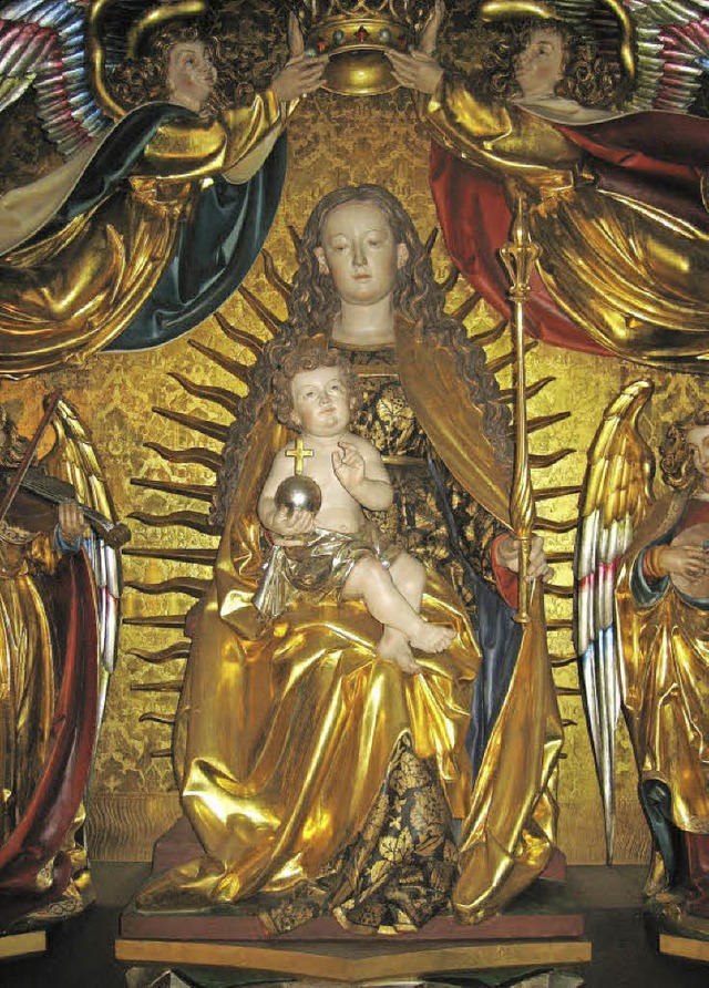 Das Muttergottesbild der Neunlindenkap...kolaus zur Neunlindenkapelle getragen.  | Foto: Thomas Steimer