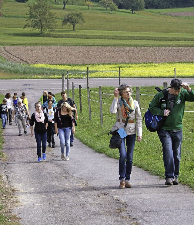 Gemeinsam lassen sich auch die letzten...eil der Wanderung auch schon geschafft  | Foto: Pia Letter-Hirsch