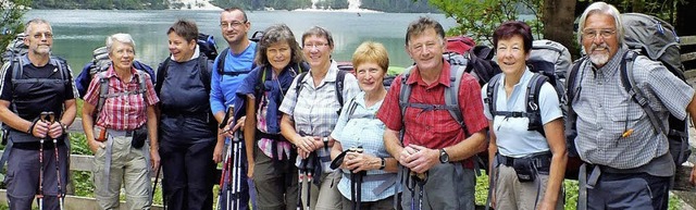 Der Schwarzwaldverein Seelbach auf seiner Tour in den Dolomiten   | Foto: Verein