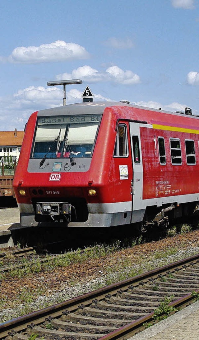 Die schnellen Neigezge der Baureihe 6...n Pause zurck auf die Hochrheinbahn.   | Foto: Rolf Reissmann