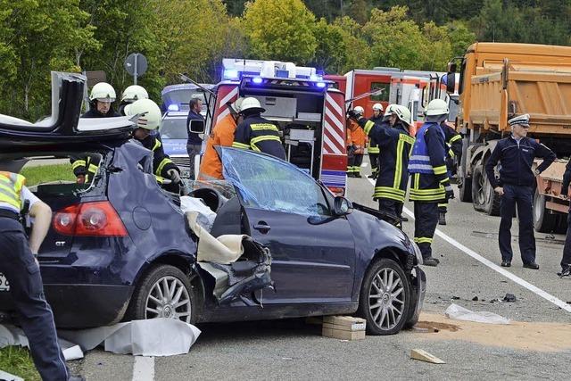 Schwerer Unfall auf der B 317