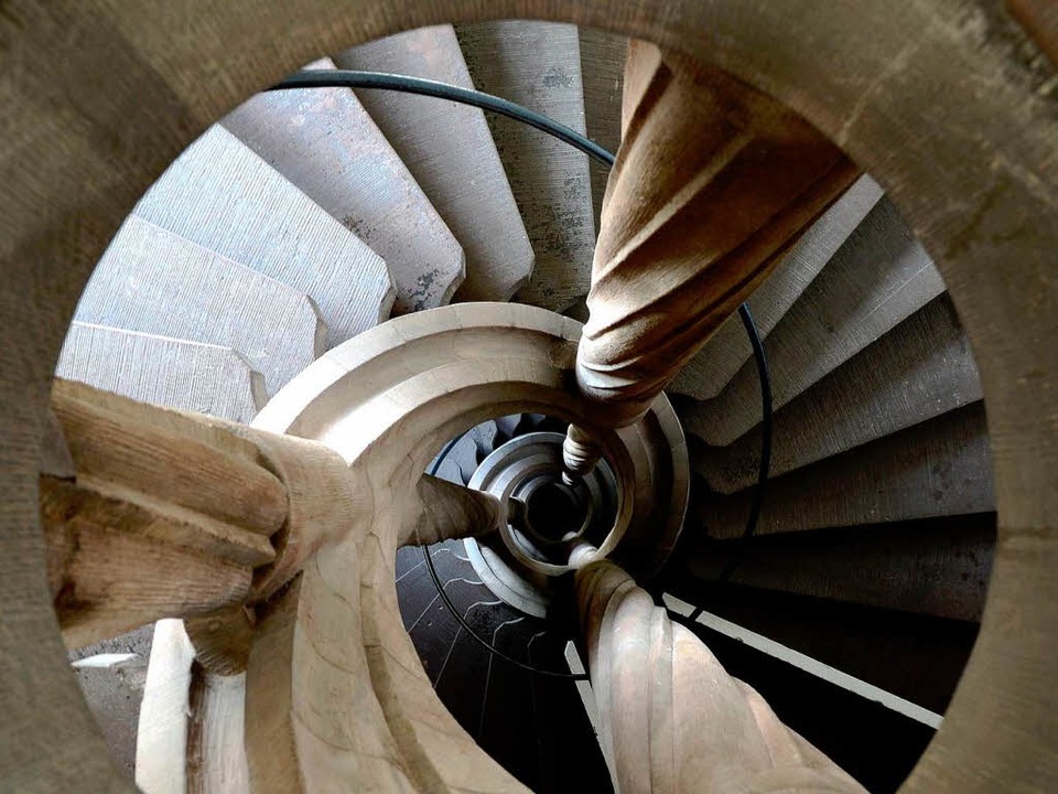 Treppe im Rathaus &#8211; bei der Komm...hl geht&#8217;s dann rauf oder runter.  | Foto: Ingo Schneider