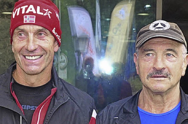 Die beiden Sieger: Michael Heiligenstein (links) und Martin Matt.  | Foto: Stefan Pichler