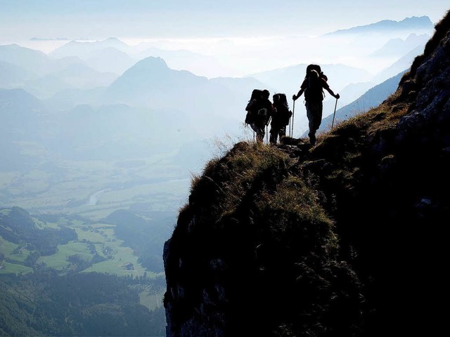 Wandern im Nationalpark Berchtesgaden:...fr den Mensch, Stress fr die Tiere.   | Foto: BZ