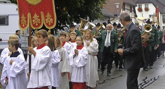 Die Prozession zu Ehren des heiligen Leodegar   | Foto: Liane Schilling