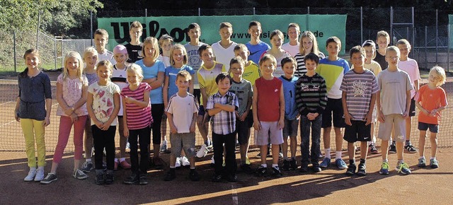 ber 30 Kinder und Jugendliche nahmen ...reisacher Tennismeisterschaften teil.   | Foto: privat