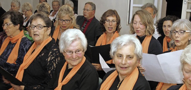 Einer der Musizierenden in der St. Georgskapelle: der Kirchenchor   | Foto: heidi fssel