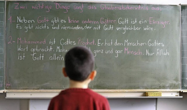 Nur als Modellversuch gibt es islamisc...t an baden-wrttembergischen Schulen.   | Foto: dpa