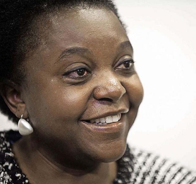 Die italienische Ministerin fr Integration Ccile Kyenge   | Foto: afp